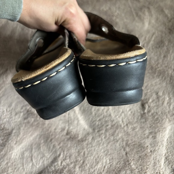 Clarks Bendable Wedge Sandal   Women 9W Metallic Brown Comfortable - Picture 6 of 8